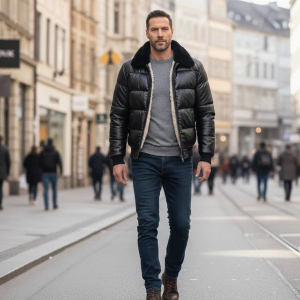 Giacca Patrick con interno in caldo pile 🔥 Stile moderno italiano 🇮🇹 